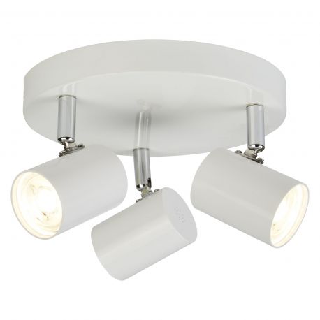 Plafoniere cu spoturi, Spoturi aplicate - Plafoniera LED cu 3 spoturi directionabile Rollo alba