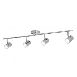 Plafoniere cu spoturi, Spoturi aplicate - Lustra LED cu 4 spoturi directionabile Rollo crom