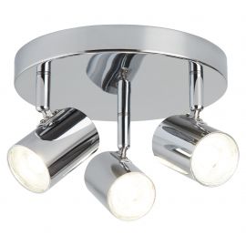 Plafoniere cu spoturi, Spoturi aplicate - Plafoniera LED cu 3 spoturi directionabile Rollo crom