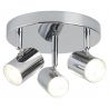 Plafoniera LED cu 3 spoturi directionabile Rollo crom