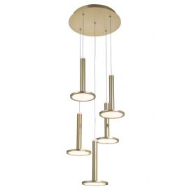 Iluminat interior - Lustra cu 5 pendule LED design modern Palencia