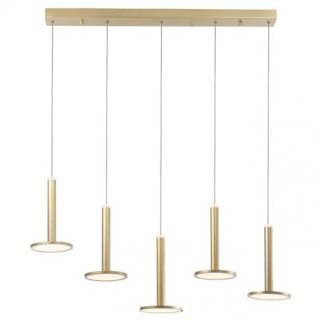 Iluminat interior - Lustra cu 5 pendule LED design modern Palencia