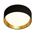 Lustra LED moderna 50cm Gianna negru/auriu