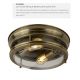 Iluminat pentru baie - Plafoniera pentru baie IP44 35cm Glasgow alama antic