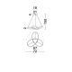 Pendule, Lustre suspendate - Lustra LED design modern Fusion, alb