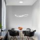 Pendule, Lustre suspendate - Lustra LED design modern Fusion, alb