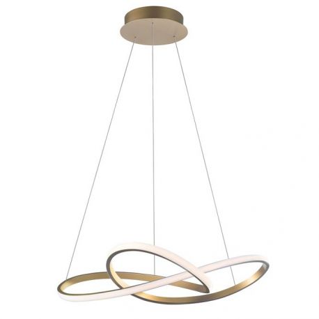 Pendule, Lustre suspendate - Lustra LED design modern Fusion, auriu