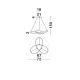 Pendule, Lustre suspendate - Lustra LED design modern Fusion, auriu