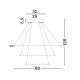 Pendule, Lustre suspendate - Lustra LED dimabila, design modern Aria