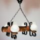 Candelabre, Lustre - Candelabru rustic fabricat manual din lemn Rustic 4L