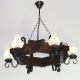 Candelabre, Lustre - Candelabru rustic fabricat manual din lemn Queen 6L