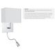 Aplice, corpuri de iluminat pentru pereti - Aplica moderna eleganta cu reader Led Wall crom