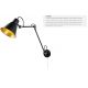 Aplice, corpuri de iluminat pentru pereti - Aplica moderna design retro Adjustable Wall negru/auriu