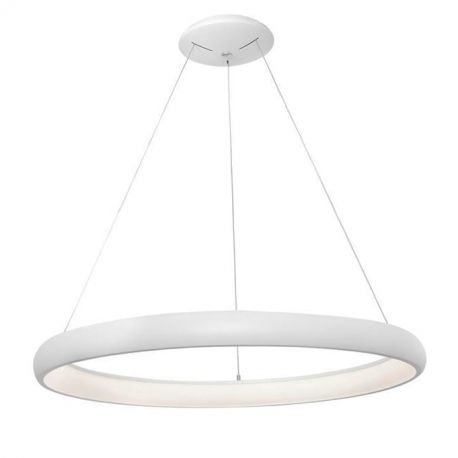 Pendule, Lustre suspendate - Lustra LED dimabila, design modern Albi alb, 61cm