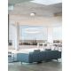 Pendule, Lustre suspendate - Lustra LED dimabila, design modern Albi alb, 81cm