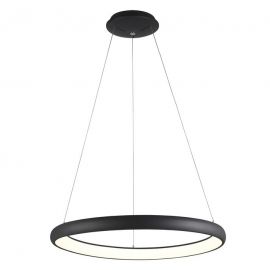 Pendule, Lustre suspendate - Lustra LED dimabila, design modern Albi negru, 61cm