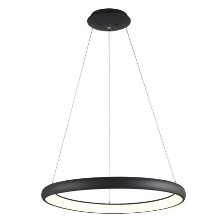 Pendule, Lustre suspendate - Lustra LED dimabila, design modern Albi negru, 61cm