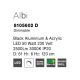 Pendule, Lustre suspendate - Lustra LED dimabila, design modern Albi negru, 61cm
