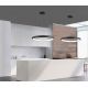 Pendule, Lustre suspendate - Lustra LED dimabila, design modern Albi negru, 81cm
