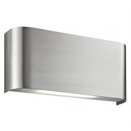 Aplice, corpuri de iluminat pentru pereti - Aplica LED moderna design ambiental minimalist Wall argintiu satin