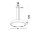 Pendule, Lustre suspendate - Lustra LED suspendata design modern Gap, alb