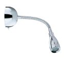 Aplica cu reader LED design minimalist Wall crom