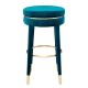 Scaune Bar - Scaun de bar LUX, Bar Stool Parisian, catifea albastra