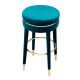 Scaune Bar - Scaun de bar LUX, Bar Stool Parisian, catifea albastra