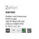Lustre aplicate - Plafoniera, Lustra LED aplicata design modern Zeffari, auriu