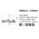 Candelabre, Lustre - Lustra LED deosebita design modern NEBULA, 137cm
