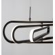 Candelabre, Lustre - Lustra LED dimabila, design modern ARTE, negru