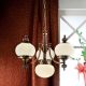 Candelabre, Lustre - Candelabru design LUX Nostalgie 3+1, antique brass/ champagne matt