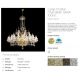 Lustre Cristal Bohemia - Candelabru XXXL cu 36 de brate Cristal Bohemia Exclusive SARA XXXVI. CE