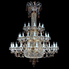 Lustre Cristal Bohemia - Candelabru XXXL design LUX Cristal Bohemia Exclusive PROSERPINA 48 CE - 8003