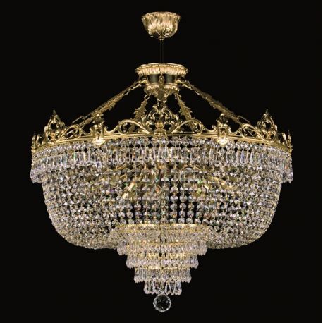 Plafoniere Cristal Bohemia - Lustra XL design LUX Cristal Bohemia Exclusive CORINA III. CE