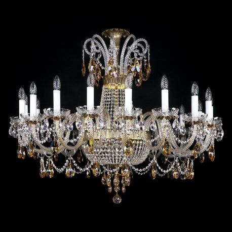 Lustre Cristal Bohemia - Candelabru design LUX Cristal Bohemia Exclusive PROSERPINA XV.