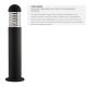 Stalpi - Stalp iluminat exterior IP65 Bronx H-60cm