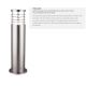 Stalpi - Stalp iluminat exterior IP44 Louvre H-45cm