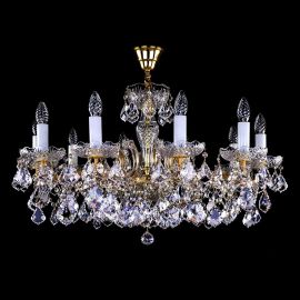 Lustre Cristal Bohemia - Candelabru 10 brate design LUX Cristal Bohemia Exclusive MARIA TEREZIA 45