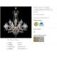 Lustre Cristal Bohemia - Candelabru 18 brate design LUX Cristal Bohemia Exclusive MIRELA XVIII.