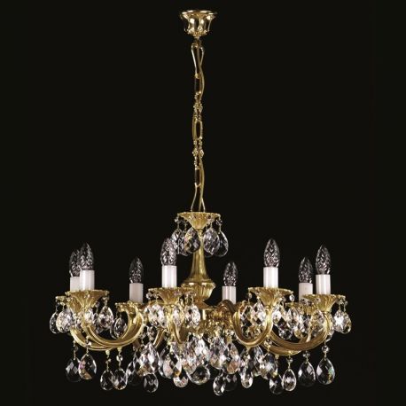 Lustre Cristal Bohemia - Candelabru 8 brate Cristal Bohemia Exclusive ALICE VIII.