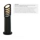 Stalpi - Stalp modern de exterior IP44 Outdoor H-45cm