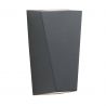 Aplica perete exterior IP44 Up and Down Sheffield negru