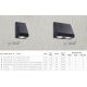 Aplice - Aplica perete exterior IP44 Up and Down Sheffield negru