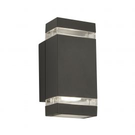 Aplice - Aplica perete exterior IP44 Up and Down Sheffield gri inchis