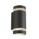Aplice - Aplica perete exterior IP44 Up and Down Sheffield gri inchis