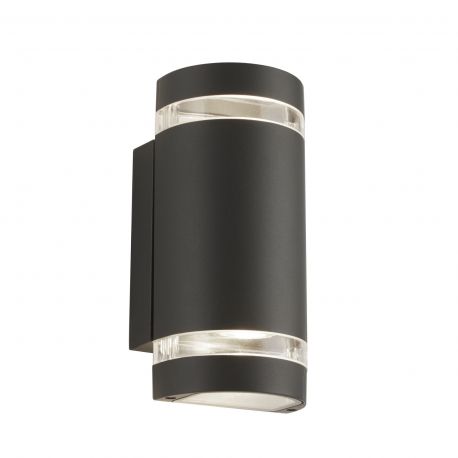 Aplice - Aplica perete exterior IP44 Up and Down Sheffield gri inchis