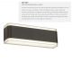 Aplice - Aplica perete LED de exterior IP44 Up and Down