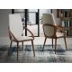Scaune - Scaun tapitat design italian Nogal