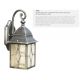 Aplice - Aplica perete de exterior stil traditional IP23 Genoa